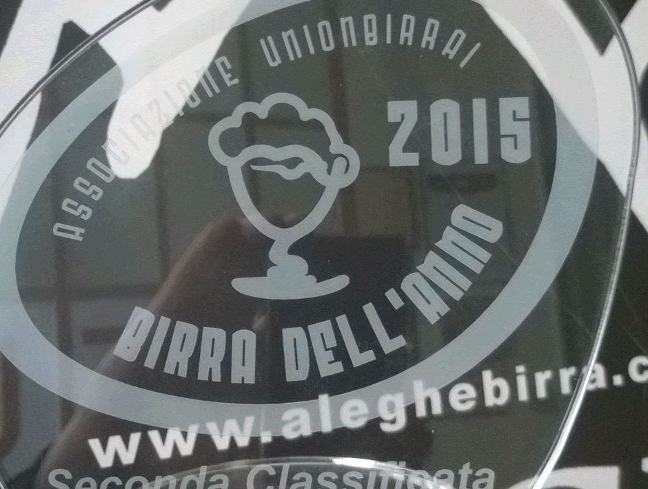 Birra dell'Anno 2015<br />
Birre alla Castagna, alta e bassa fermentazione <br />
2° Classificato - LA BRUSATA'