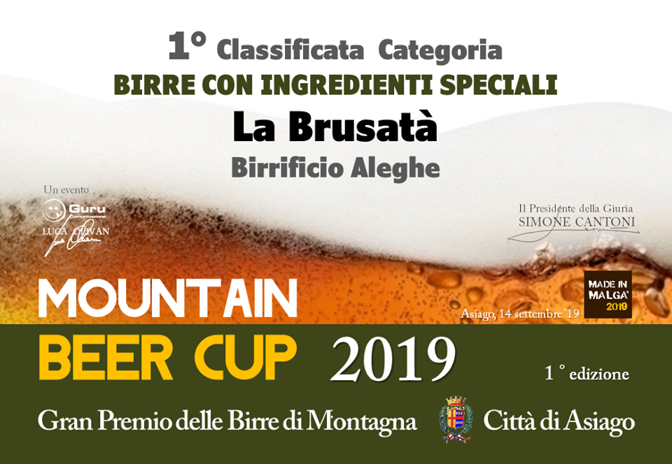 Mountain Beer Cup Asiago 1° Classificato