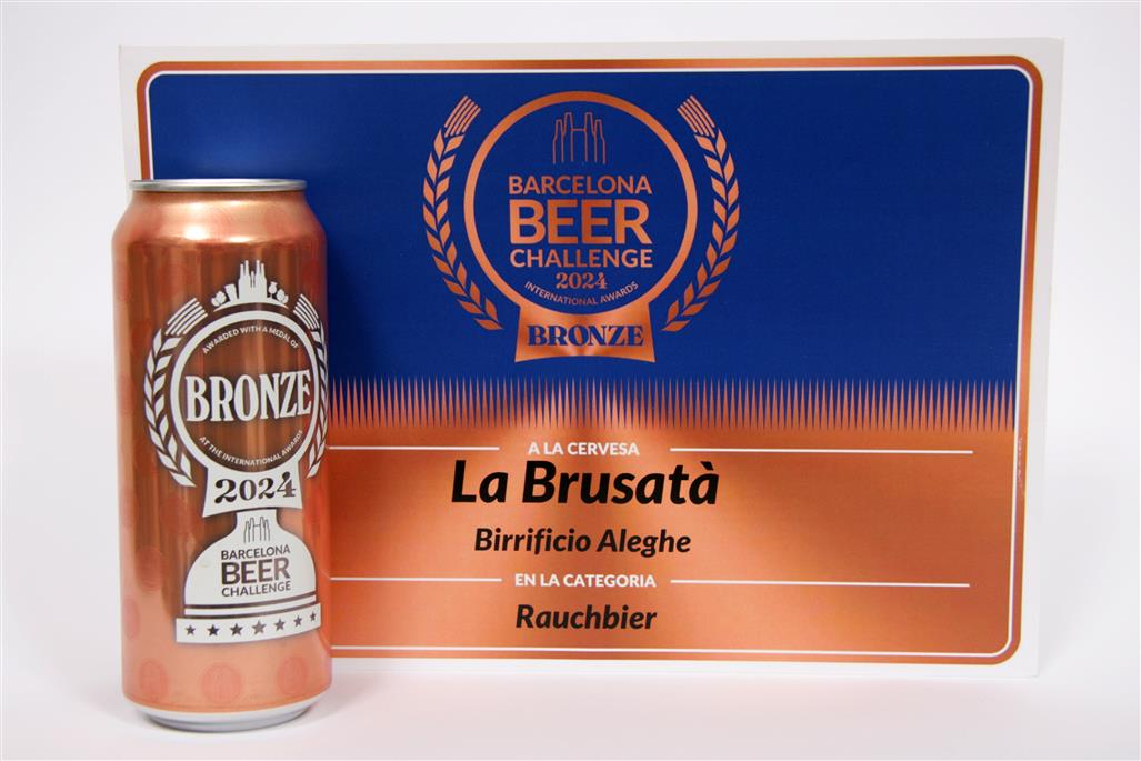 Barcelona Beer Challenge 2024<br />
cat. RAUCHBIER<br />
3°Classificato - LA BRUSATA'