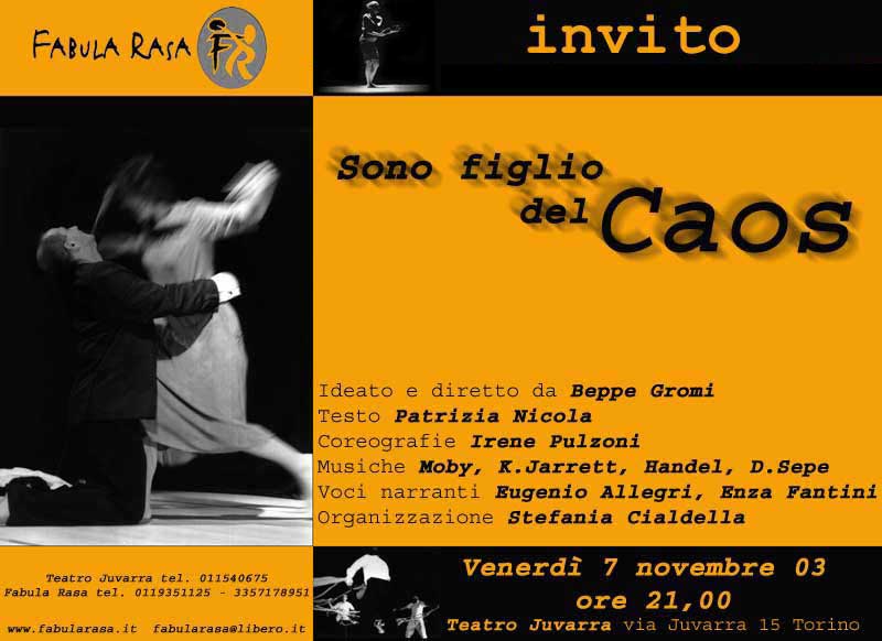 SONO FIGLIO DEL CAOS